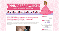 Desktop Screenshot of princesspolishblog.com