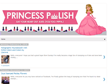 Tablet Screenshot of princesspolishblog.com